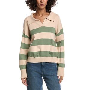 Meiven Womens  Polo Sweater, Green
